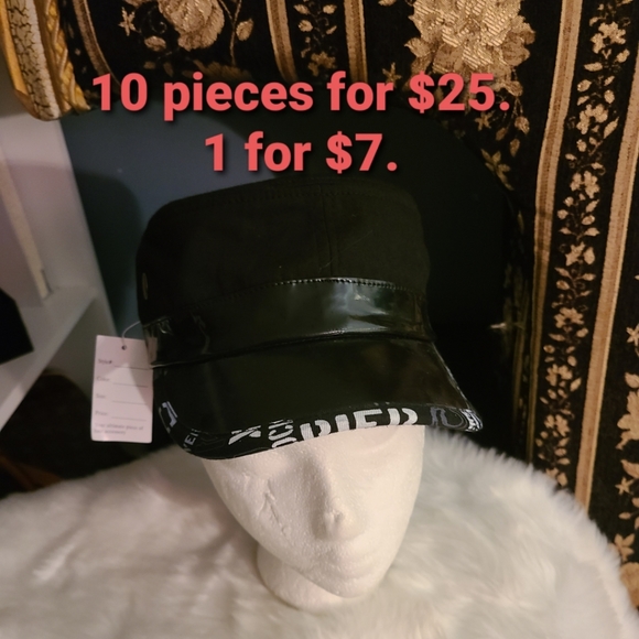 Unisex MILITARY STYLE FLAT TOP HAT - Picture 1 of 5